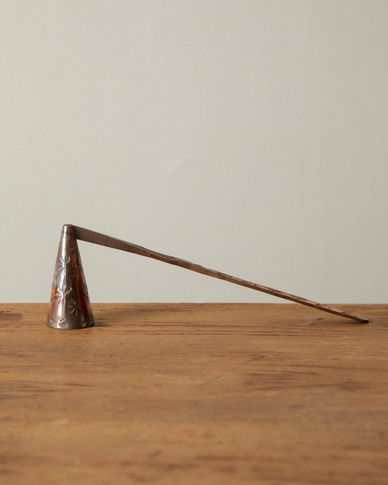 Debossed Copper Candle Snuffer